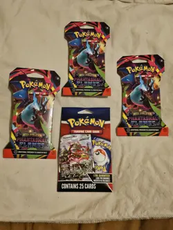 Phantasmal Flames 3 Pack Plus Bonus 25pack Pokemon TCG Card Game - Image 1
