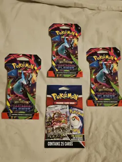 Phantasmal Flames 3 Pack Plus Bonus 25pack Pokemon TCG Card Game - Image 2