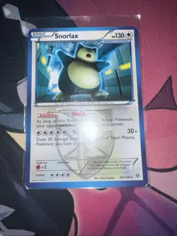 Pokemon Snorlax Team Plasma 101/135 Plasma Storm Regular Card - Image 1