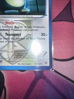 Pokemon Snorlax Team Plasma 101/135 Plasma Storm Regular Card - Image 4