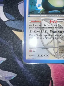 Pokemon Snorlax Team Plasma 101/135 Plasma Storm Regular Card - Image 5