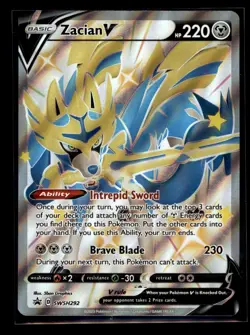 SWSH: Sword & Shield Promo Cards #SWSH292 Zacian V (Shiny) - Image 1