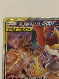 Pokemon TCG Charizard & Braixen GX SM230 Holo Card SM Promo - Image 2