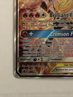 Pokemon TCG Charizard & Braixen GX SM230 Holo Card SM Promo - Image 5