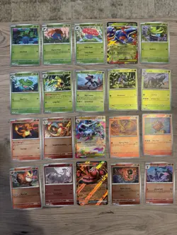POKEMON PHANTASMAL FLAMES COMPLETE BASE & REVERSE HOLO CARD SET - NM/M - Image 1