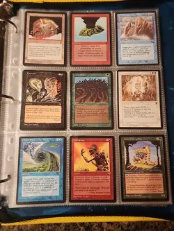 Vintage Magic The Gathering Collection Card Lot MTG 1993-1998 Pre-Rarity Symbol - Image 1
