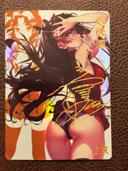 Rin Tohsaka Signature Waifu ZR Card Anime Goddess Story CCG NM Fate/Stay Night - Image 1
