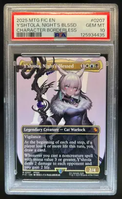 2025 Magic MTG Final Fantasy Y'shtola Night's Blessed BL Commander #207 PSA 10 - Image 1