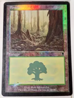 Forest 348 - (MP) FOIL - Odyssey - Magic the Gathering MTG Nice! - Image 1