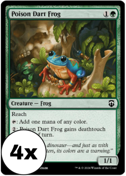 Poison Dart Frog Playset (x4) - Commander: Modern Horizons 3 Regular - Image 1