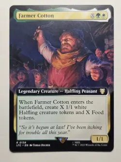Farmer Cotton (Extended Art) LTC-138 Lord of the Rings Magic NM+ mtg lotr food - Image 1