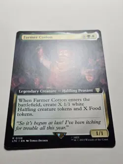Farmer Cotton (Extended Art) LTC-138 Lord of the Rings Magic NM+ mtg lotr food - Image 2