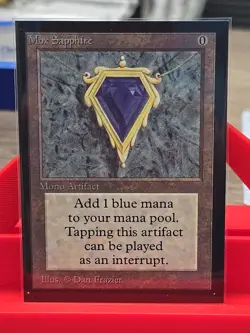 Mox Sapphire 1993 Collector's Edition Artifact Magic the Gathering - Image 2