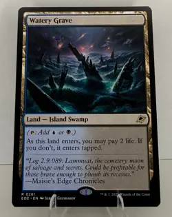 MTG EOE-0261 Watery Grave - Edge of Eternities Shock Land Rare TCG - Image 1