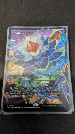 Radiant Lotus, Japanese Showcase FOIL, Aetherdrift, Pack Fresh - Image 1