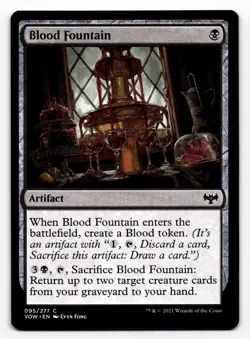 MTG Blood Fountain Innistrad: Crimson Vow 95/277 Magic the Gathering - Image 1