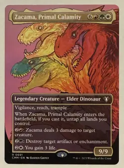 Zacama, Primal Calamity Borderless - Commander Masters MTG - Image 1