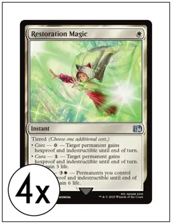 4x Restoration Magic, Final Fantasy, Magic the Gathering, MTG NM - Image 1