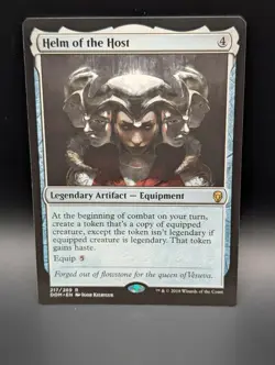 MTG - Helm of the Host - Legendary Artifact - DOM #217 - Rare - NM - Image 1