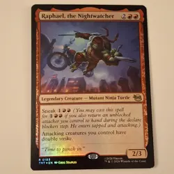 MTG Raphael The Nightwatcher TMNT Unreleased Foil Lorwyn Prerelease - Image 1
