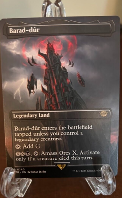 MTG RARE BORDERLESS REGULAR - BARAD-DUR 0340 - LOTR (LTR) Magic The Gathering - Image 1