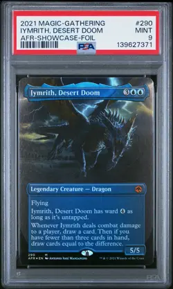 2021 MTG ADVENTURES IN THE FORGOTTEN REALMS SC-FOIL IYMRITH, DESERT DOOM PSA 9 - Image 1