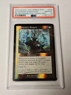 Magic MTG - Illusionist's Bracers RVR #392 Serial 480/500 PSA 10 Ravnica - Image 1