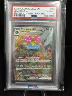 GEM MINT PSA 10 Venusaur ex 198/165 Full Art SIR Pokemon 151 - Image 1