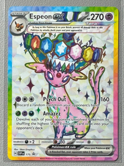 Pokemon Prismatic Evolutions Espeon ex 175 SVP175 Figure Collection Promo 6 - Image 1