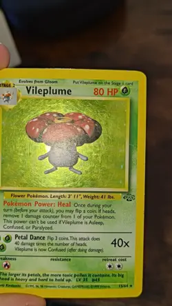 Pokemon TCG Vileplume Jungle 31/64 Regular Unlimited Rare - Image 2