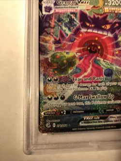 2021 Pokemon SWSH FA/Gengar VMAX - Fusion Strike - Secret PSA 10 - Image 2
