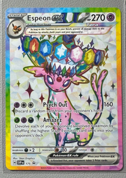 Pokemon Prismatic Evolutions Espeon ex 175 SVP175 Figure Collection Promo 4 - Image 1