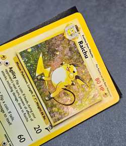 Pokemon TCG Raichu Base Set 2 16/130 Holo Unlimited Holo Rare WOTC SWIRL LP - Image 5