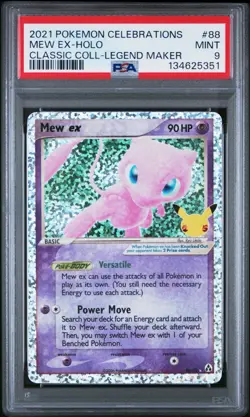 2021 Pokemon Celebrations Mew Ex Holo Psa 9 - Image 1