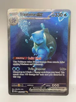 Blastoise ex Special Illustration Rare Pokemon TCG Scarlet & Violet 200/165 - Image 1