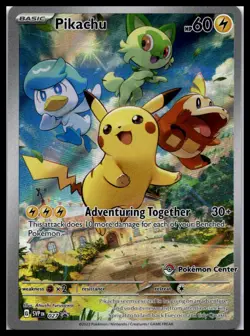 Pikachu 027 SVP Paldea Evolved Pokemon Center Stamp Exclusive Promo | NM - Image 1