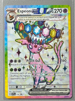 Pokemon Prismatic Evolutions Espeon ex 175 SVP175 Figure Collection Promo 3 - Image 1