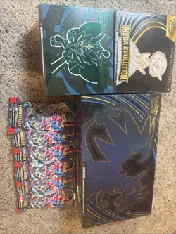 SEALED Pokemon Lot Mega Charizard Ex UPC Mega Evolutions Masquerade Etb 8x Packs - Image 1