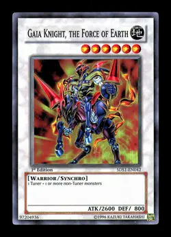 Gaia Knight, the Force of Earth (Super Rare) Super Rare 5D's 2008 Starter Deck 5 - Image 1
