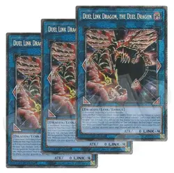 Yugioh Duel Link Dragon, the Duel Dragon x 3 - 1st Starlight Rare NM - Free Holo - Image 1