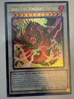 YUGIOH- Snake-Eyes Vengeance Dragon - ALIN-EN040 - Ultra Rare - 1st Edition - Image 1