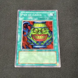 YuGiOh Pot of Greed SD2-EN017 Common 1st Edition (NM-LP) - Image 1
