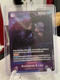 ROSINANTE & LAW - One Piece The Azure Sea’s Season TCG OP14-038 Alternate Art - Image 3