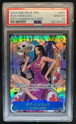 2024 One Piece 500 Years in the Future JP Boa Hancock Manga Art #OP07-051 PSA 10 - Image 1