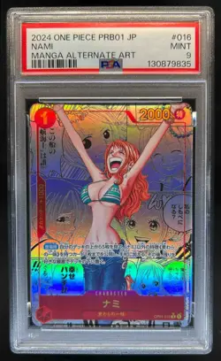 2024 One Piece Japanese Nami Manga Alternate Art #OP01-016 PSA 9 MINT - Image 1