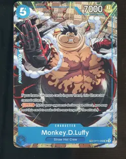 One Piece English OP10 Alternate Art Treasure Rare #058 Monkey.D.Luffy - Image 1