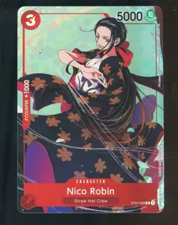 One Piece English ST01 Gift Collection Foil Promo #008 Nico Robin - Image 1