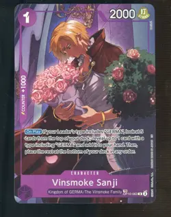 One Piece English OP10 Alternate Art Treasure Rare #063 Vinsmoke Sanji - Image 1