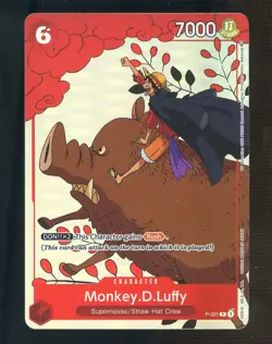 One Piece English Gift Collection Foil Promo #P-001 Monkey.D.Luffy - Image 1