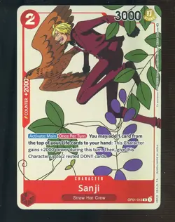One Piece English OP01 Gift Collection Foil Promo #013 Sanji - Image 1